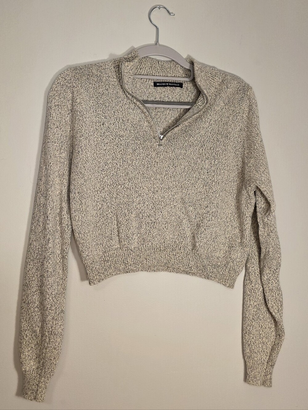 Brandy Melville Quarter Zip Sweater